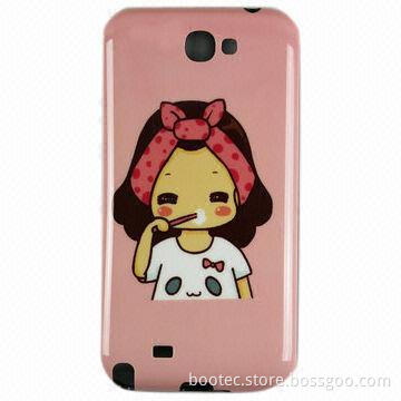 Cartoon ABS Hard Case for Samsung Note 2, IMD/IML Technology, Customized Designs Welcomed